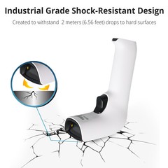 1D/2D Wireless Bluetooth Barcode Scanner: 3-in-1 with stand, USB QR Code Reader