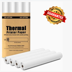4 Rolls A4 Thermal Printer Paper 8.5×11″ for M08F M832 M834 Portable Printer