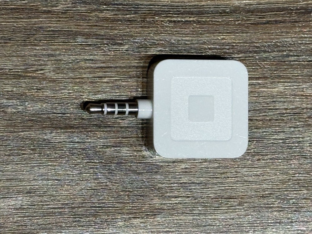 Square Credit Card Reader for Magstripe 3.5mm Headphone Jack Mobile POS White