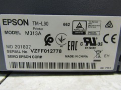EPSON TM-L90 POS THERMAL RECEIPT PRINTER M313A – GRAY + PWR SUPPLY