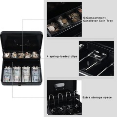 Combination Lock Cash Box for Home and Office