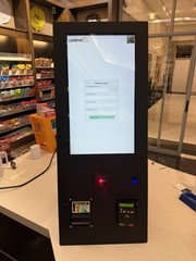 Self Checkout POS Kiosk PARLEVEL MICRO MARKET MAX 21″ Touchscreen Scanner Card B