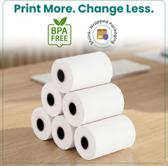 Receipt Paper Rolls for Ingenico Desk 3500 Move 5000 DX4000 DX8000 Credit Card M