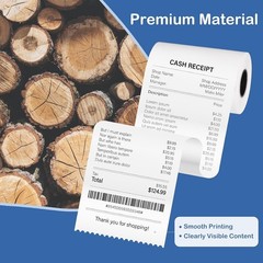 2 1/4″ inch x 50’ft Thermal Paper 50 Rolls, BPA Free Receipt Paper, 58mm Ther…