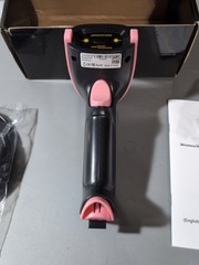 1D Barcode Scanner Wireless USB Wired Handheld Reader Pink Tera 5100