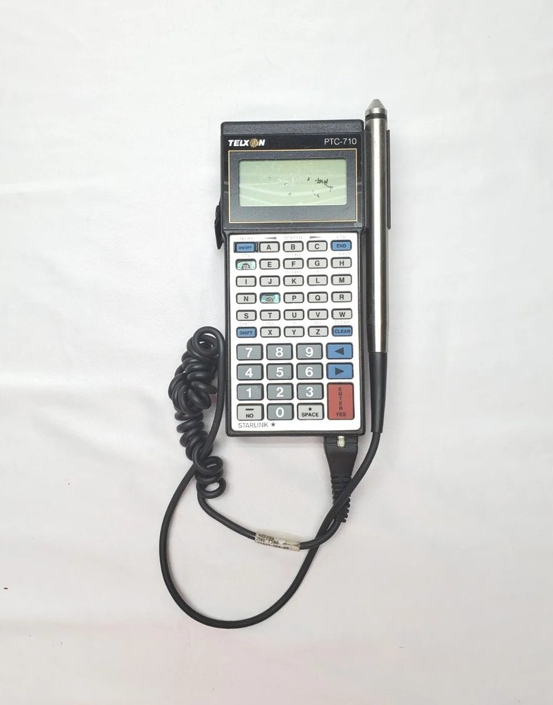 Telxon PTC-710 Portable Tele-Transaction Computer Pen Barcode Scanner – Untested