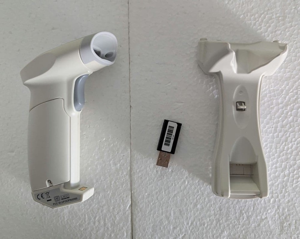 NichiEi Intec Wireless CCD Barcode Reader NC4200IBTU iOS Bluetooth 10m Range