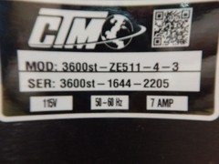 CTM ZEBRA 3600ST-ZE511-4-3 AUTOMATIC PRINTER M6486