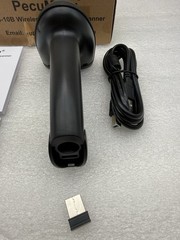 PecuMecu Bluetooth 1D&2D Barcode Scanner 3-in-1 Wireless USB QR Data Matrix Scan