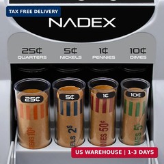 Nadex S180 Digital Coin Sorter and Counter – Displays Total and Denomination Val