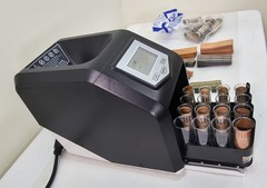 Royal Sovereign Commercial Digital 4 Row Coin Counter RCS-417-ADBK Anti Jam -EUC