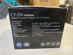 Fraud Fighter CT-250 Digital Counterfeit Detector-NEW
