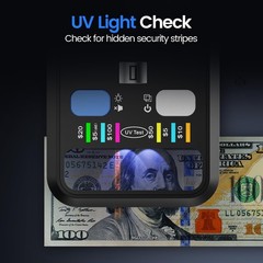 ** NEW Portable Counterfeit Bill Detector | UV Light | Watermark | Magnetic Ink