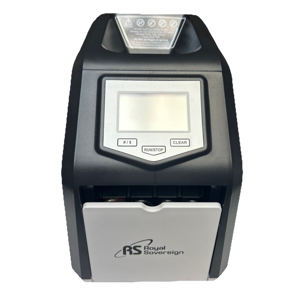 Tested Royal Sovereign Digital Coin Counter Sorter Machine Four Row RCS-417-ADBK