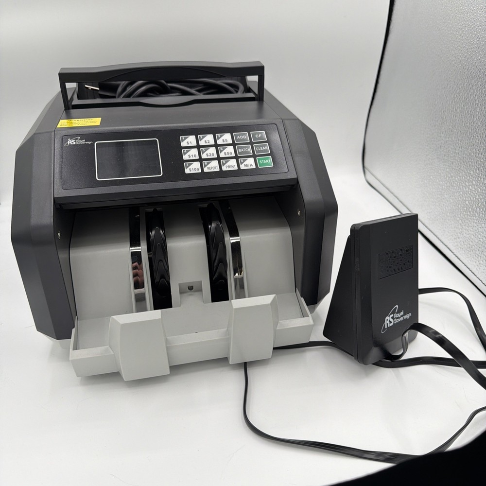 Royal Sovereign High Speed Money Counting Machine, Counterfeit Bill Detector