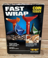 Coin Counting Tubes – Fast Wrap Quarter, Dime, Nickel, Penny- MMF Industries