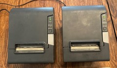 EPSON TM-T88V M244A POS Thermal Receipt Printer LOT OF 2 W/ Extras WORKING READ