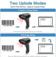 NETUM Bluetooth Barcode Scanner, Compatible with 2.4G Wireless & Bluetooth *READ
