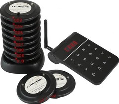 10+1 Pagers Restaurant Pager System Wireless Food Service 24h Standby Time