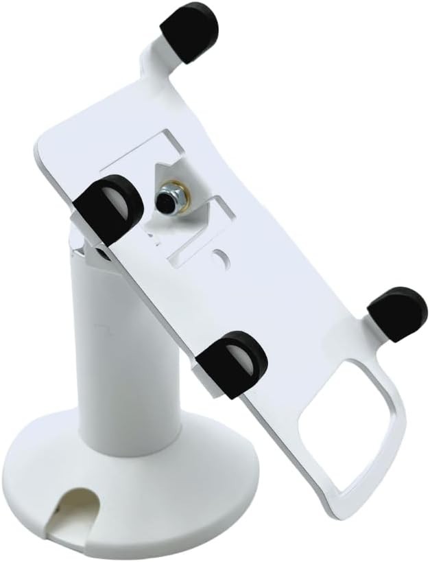 DCCStands Freestanding Square POS Low Swivel and Tilt Stand (White)
