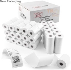 Crisp Image 50 Rolls 2 1/4″ x 85′ Biodegradable Thermal Paper for Cash Registers