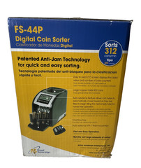 New Royal Sovereign FS-44P 4-Row Dynamic Digital Coin Sorter 800 Ct Hopper
