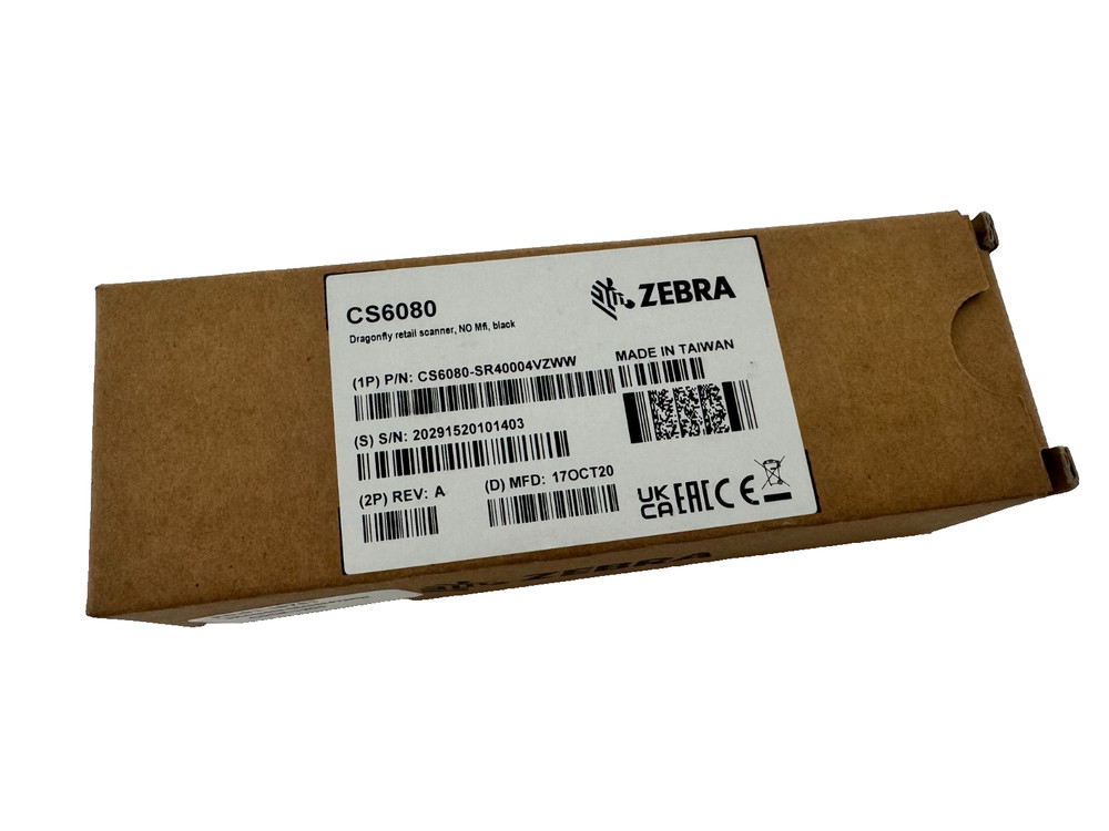 New Open Box OEM Zebra CS6080-SR40004VZ Zebra Dragonfly Wireless Scanner – Black