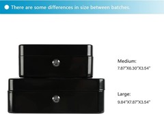 Portable Locking Steel Cash Box with Coin Tray & Key Control, 9.84×7.87in, Black