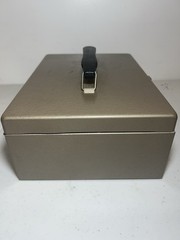 Vintage Rockaway Metal Cash Lock Box Inwood NY Excellent Condition 2 Keys Works