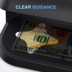 Counterfeit Bill Detector with UV LED Light, Advanced UV Counterfeit Money De…