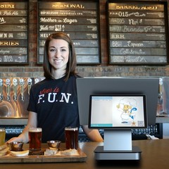 Touch Screen POS Cash Register for Small Business Retail and Restaurant Terminal