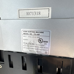 New Royal Sovereign FS-44P 4-Row Dynamic Digital Coin Sorter 800 Ct Hopper