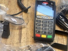 The Ingenico iCT250 is a compact, countertop payment termina