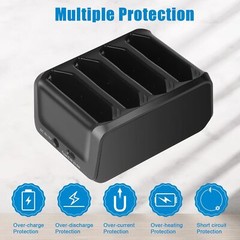 4-Port TC70 Battery Charger for Zebra TC70 TC72 TC75 TC77 SAC-TC7X-4BTYPP-01 USA
