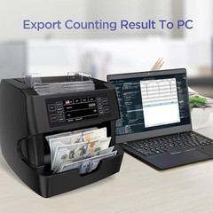 Money Counter Machine Mixed Denomination, Value Counting, CIS/UV/IR/MG/MT Count