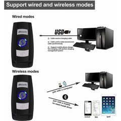 Bluetooth Barcode Scanner Portable Mini 1D Handheld 3-in-1 Reader Windows PC