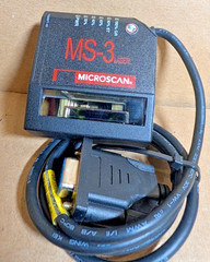 Omron MICROSCAN FIS-0003-0006G MS-3 Laser Barcode Reader, Right Angle (NNB)
