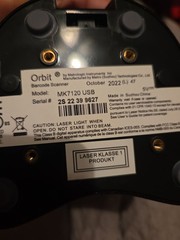 NEW Honeywell Orbit MK7120-31A38 Omnidirectional Laser Barcode Scanner USB