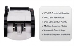 G-Star NX-422B Money Counter UV MG IR Counterfeit Detection 1000 Bills/Min New