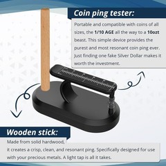 Compact Coin Authenticity Tester with Features for Gold & Silver Coins