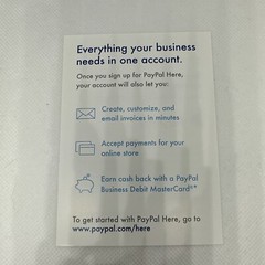 PayPal Mobile Here Card Reader for iPhone and Android Devices New / Open Box
