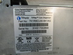 Telequip T-Flex Retail Coin Dispenser w/ Cassette 7K1RBCUW-6K1AG USB/RJ45/COM