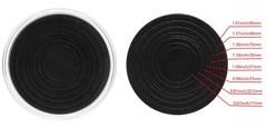 COSISO Single Walnut Wood Challenge Coin Presentation Small, Black Inner