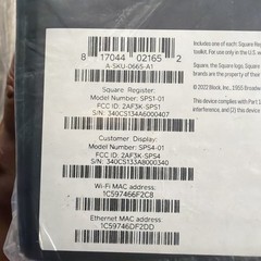 BRAND NEW Square Register POS System Black A-SKU-0665-A1 SPS1-01 DISPLAY SPS4-01
