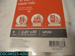 Office Depot Thermal Paper Rolls, 2 1/4in. x 85ft., White, Pk Of 9 735854168865