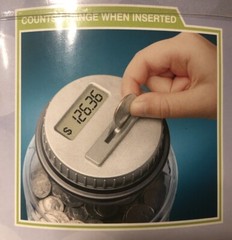 Shift 3 Auto Count Digital Coin Bank Automatically Totals Up Your Savings NEW