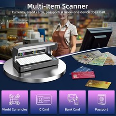 Counterfeit Bill Detector Money Checker Machine with Dual UV LED Light for Cr…