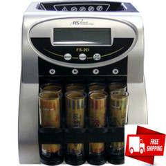 Commercial Coin Counter Sorter Machine Fast Sorting Digital LCD Money Change