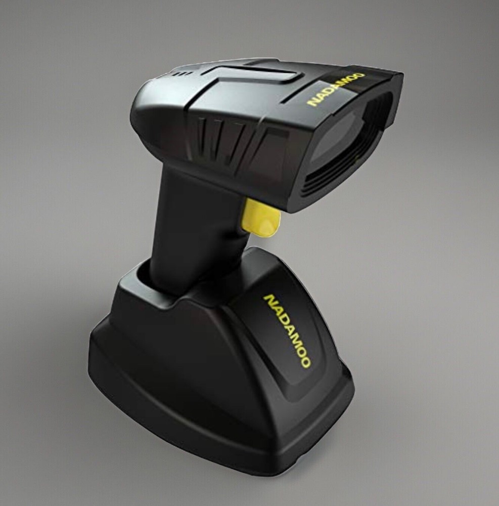 NADAMOO Wireless Barcode Scanner, Charging Cradle, Read 1D, 2D, QR Code Bur3105