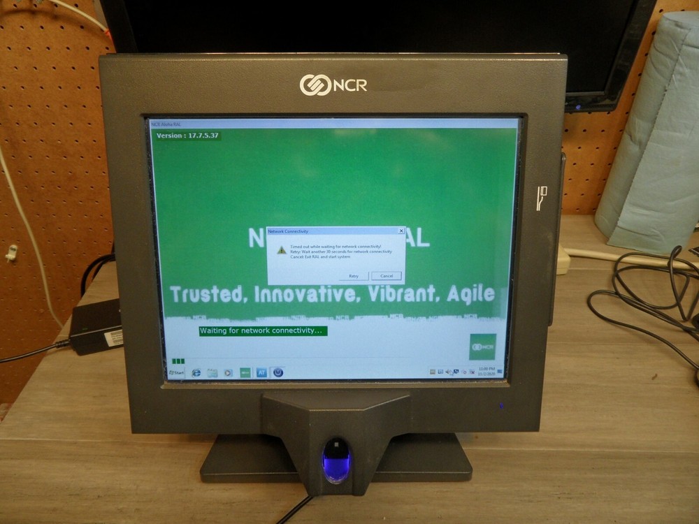 NCR P1230-0007-BA NCR 7743 POS Terminal With Power Supply